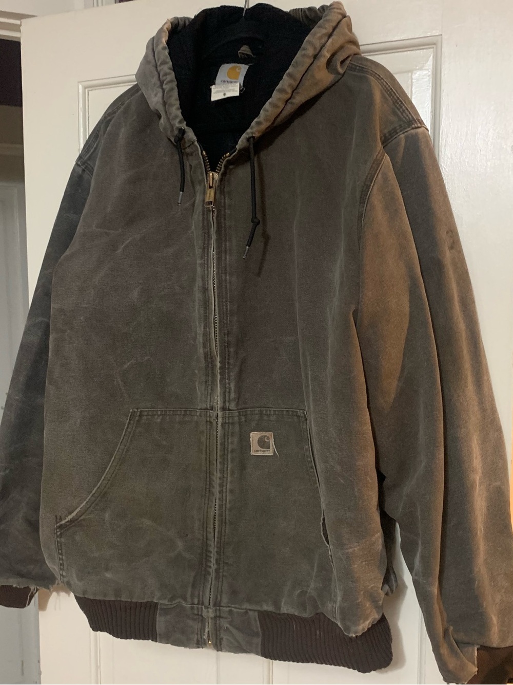 Vintage Carhartt Distressed Jacket Faded 2003 Mens XLT Faded Grunge J130 CHT